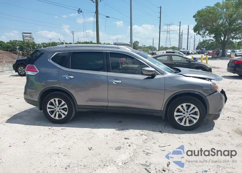 2016 Nissan Rogue Sv из США, поврежденный, VIN KNMAT2MV8GP697352